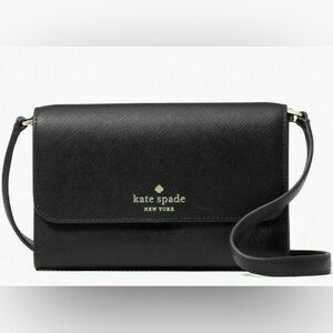 Kate Spade Brynn Small Flap Black Crossbody Bag Purse